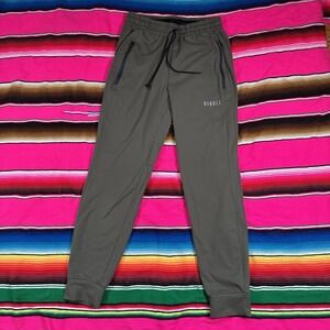 NOBULL Jogger Pants Mens Medium Army Green Lightweight Elastic Tie Waist Lounge